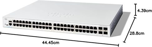 Cisco Catalyst 1300-48FP-4G Managed Switch, 48 Port GE, Full PoE, 4x1GE SFP, Limited Lifetime Protection (C1300-48FP-4G) in Saudi Arabia