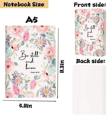 Christian Hard Shell Journal Notebook, Bible Gifts for Women, Inspirational Bible Verse Notebook, Inspirational Hardcover Notebooks, Journals for Writing Planner Note Taking 200 Sheets (5.8 x 8.3)-2 in Kuwait