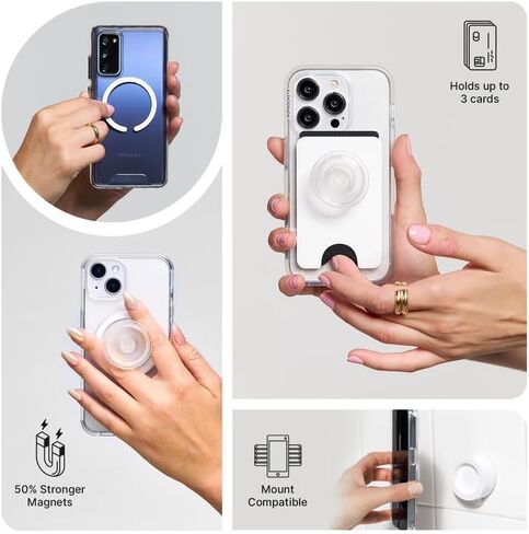 مقبض هاتف PopSockets متوافق مع MagSafe، حامل هاتف، متوافق مع الشحن اللاسلكي، في الغابة - كوبالت in Saudi Arabia