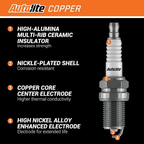 Autolite 24 Copper Resistor Automotive Replacement Spark Plug (2 Pack) in Saudi Arabia