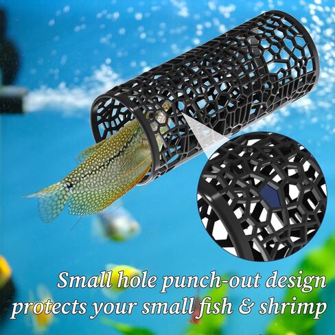 1 Pc Betta Tunnel, Betta Hideout Shrimp Tank Accessories Hammock with Suction Cups, Safe Hollow Hammock Aquarium Decor for Bettas Fish Hide, Play and Rest(Black) in Saudi Arabia