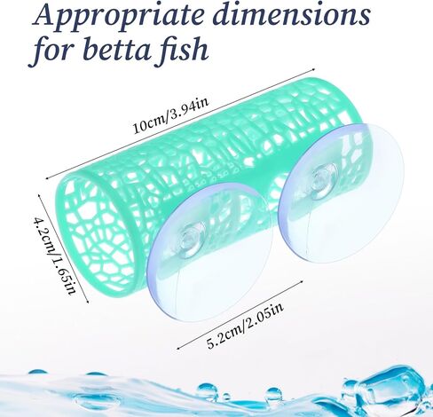 1 Pc Betta Tunnel, Betta Hideout Shrimp Tank Accessories Hammock with Suction Cups, Safe Hollow Hammock Aquarium Decor for Bettas Fish Hide, Play and Rest(Black) in Kuwait