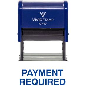 Payment Required Office Self Inking Rubber Stamp (Red Ink) - Large