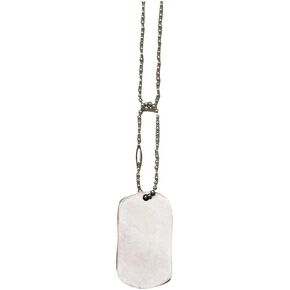 Rothco Military Dog Tag (Stainless Steel), Matte Finish