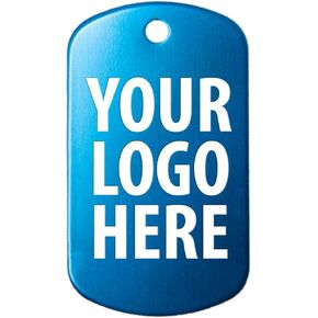 Custom Bulk Your Logo Aluminium Military Dog Tags, Green, 10 pc