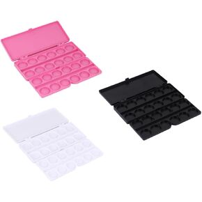 3Pcs Nail Drawing Plate Watercolor Pigment Mixing Tray for Blending Lightweight Portable Art Supplies for Artists and Hobbyists