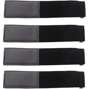 Ladder Straps,Ladder Rack Tie Down Straps,Strong Hook and Loop Securing Straps,Multipurpose Storage Straps (33'' x 2'') (Black 4 Pack)