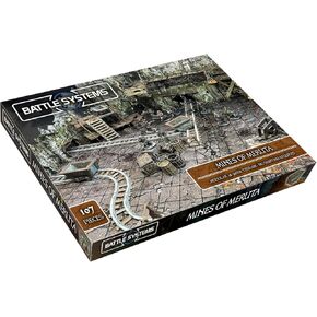 Fantasy Dungeon Terrain Mines of Meruta - Battle Systems Terrain Immersive Scenery for D&D DND Maladum Pathfinder RPGs Full Color Heavy Duty Cardstock Printed Both Sides