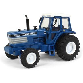 1:64 Scale Ford 8830 Tractor, Grey Grille & MFD, Adult Hobby Model, Unisex, Diecast Metal, 2.75in L x 1.75in W x 1.5in H