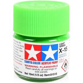 TAMIYA Acrylic Mini X15 Light Green TAM81515 Plastics Paint Acrylic