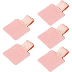 5 Pieces Leather Pen Loop Holder for Notebooks Journals Planners Tablet Case Pencil Pen Loop Holder Pink