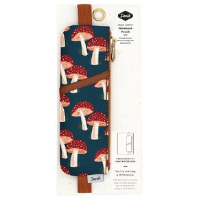 DENIK Notebook with Navy Mushroom Classic Pouch, 11-inch Length