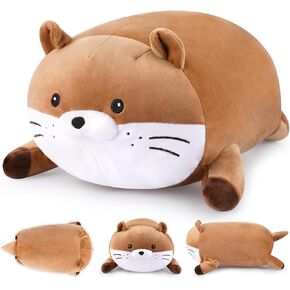 Weighted Capybara Plush,10in 0.8lbs Weighted Capybara Stuffed Animal Plushies for Kids &Adults, Cute Huggable Pillow Cartoon Anime Plush for Kids, Boys and Girls, Birthday Gifts