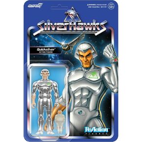 Super7 SilverHawks Bluegrass (Toy Version) Reaction Figure - 3.75" SilverHawks Action Figure with Accessory Classic Cartoon Collectibles and Retro Toys