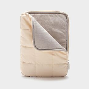 U Brands Nylon Puffer Zipping Medium Laptop Sleeve, 9.75" x 13", Computer Accessories, Laptop Bag for MacBook Pro, MacBook Air, Chromebook, HP Computer, Matcha Green