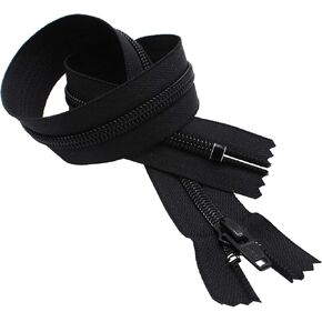 YKK 22" Boot Zipper Heavy Duty YKK #8 Nylon Coil ~ Closed End ~ YKK Color 580 Black (1 Zippers/Pack)