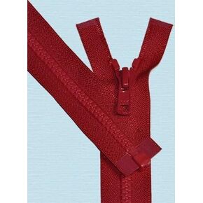 23" Vislon Zipper ~ YKK #5 Molded Plastic ~ Separating - 519 Hot Red (1 Zipper/ Pack)
