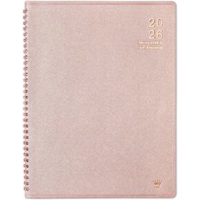 2026 Monthly Planner - 9'' x 11'' Monthly Planner/Calendar 2026 from JAN. 2026 - DEC. 2026, 12 Monthly Calendar Spiral Bound with Soft Leather Cover, 15 Note Pages, Tabs, Inner Pocket