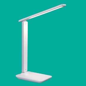 WOOST Portable LED Desk Lamp, Eye-Friendly Table Lamp for Home Office, Rechargeable Dimmable Desk Lamp with 3 Color Modes, Touch Control, Foldable and Adjustable Design, Soft Night Light