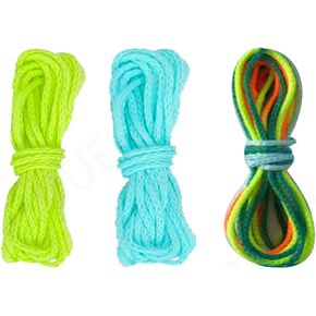 KU Flying Replacement Strings for Rope Launcher,Glow in The Dark String Replacement for Loop Fidget Toy-Pack of 3