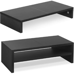 TEAMIX 2 Tiers +2 Pack Desktop Monitor Stand Riser 20 Inch Printer Stand, Desktop Organizer.