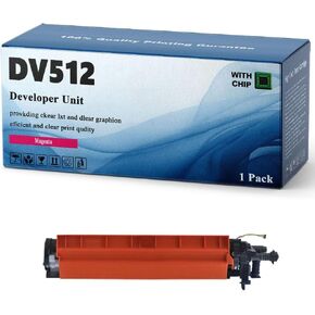 DV512 DV-512 Developer Unit Replacement Compatible for Konica Minolta Bizhub C221 224 284 364 454 554 ADC285 365 Printers （1 Pack Magenta