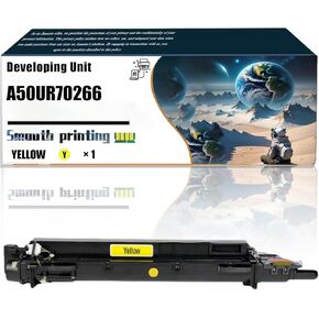 Replacement Parts Developing Unit A50UR70266 Compatible with Konica Minolta bizhub Press C1060 C1070 C71hc bizhub Pro C1060L Printers, Contains Chip and Clear Printing (3 Pack Black)