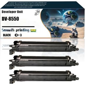 Replacement Parts Developer Unit DV-8550 Compatible with Kyocera TASKalfa 4053ci 5002i 5003i 5052ci 5053ci Printers, Contains Chip and Clear Printing (1 Pack Yellow)