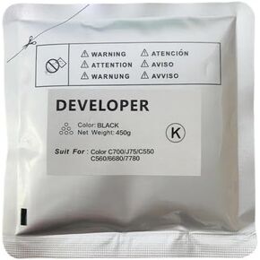 4PCS Developer Iron Powder Compatible with C75 J75 700 550 560 5580 6680 7780 Carrier C550 C700 C700i 450g(450g Magenta)