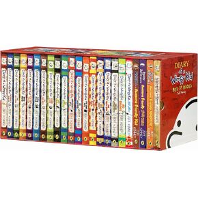 A Library of a Wimpy Kid 1-23 Boxed Set for Children, 1-23 Paperback Edition for Kids, The Full Collection Series