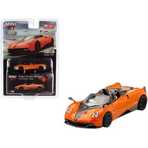 Pagani Huayra Roadster Arancio Saint Tropez/Orange Metallic Limited Edition to 2,400 Pieces 1/64 Diecast Model Car by True Scale Miniatures MGT00078