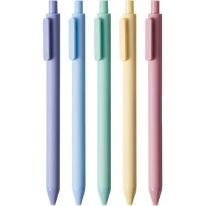 KaCo PURE Gel Ink Pens Sunrise Impression Series 5 Pieces Gel Pens 0.5mm Fine Point 5 Assorted Ink Colors