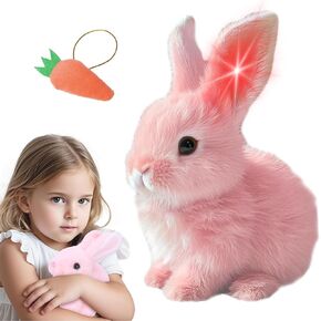 Bunby - Easter My Realistic Bunny Toy, Interactive Bunny Realistic Bunny - Jumping, Twitching, and Shaking Ears, Realistic Bunny Toys(Brown)
