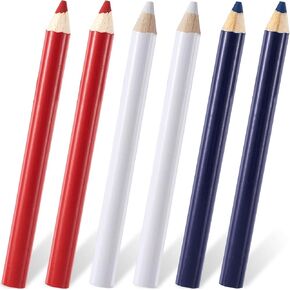 STSTR 4PCS 8.75 cm Fabric Sewing Pencils, Washable Fabric Makers, No Dust Sewing Tailors Chalk, Fabric Marking Pencil for Quilting, DIY Crafts, Sewing - White