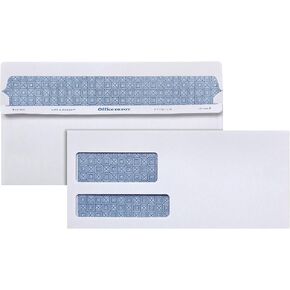 Office Depot 100 ٪ معاد تدوير الصحافة (TM) مغلفات النافذة المزدوجة ، #10 (4 1/8in. x 9 1/2in.) ، أبيض ، صندوق 500 ، 76133