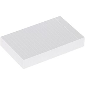 Home Advantage Light Gray Double Sided Vertically Ruled White Mini Index Cards, White Lined, Note Cards (3-x-5)