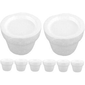 NUOBESTY 8pcs Foam Flowerpot Liners for DIY Floral Arrangements Lightweight Plant Insert for Wedding Decorations Foam Block for Stable Flowerpot Gasket and Holder 2.75X2.75X2.16in