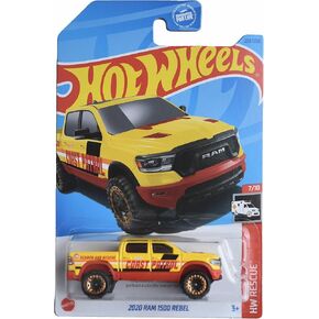 Matchbox Hot Wheels 2020 Ram 1500 Rebel, HW Rescue 7/10 [Yellow] Regular Treasure Hunt 238/250