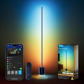 Govee Floor Lamp 2 with Matter, RGBIC, Warm Cool White LED, Alexa Compatible, 1725lm, Music Sync, Scene Modes, Smart Floor Lamp for Living Room, Bedroom, Blue(1 Pack)