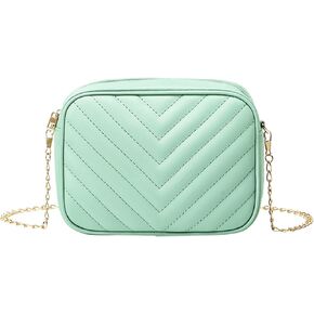 Women Messenger Bag Fashion Simple Trend Chain Shoulder Bag Purse Practical Teal Messenger Bags (Mint Green, One Size)