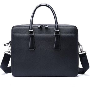 Leather Messenger Bag for Men and Women Laptop Briefcase For College Office Business Satchel Computer Handbag.