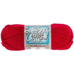 I Love This Cotton! #60 Red 3.5 Oz Cotton Yarn 180 Yards