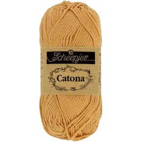 Scheepjes Catona Yarn - 50g Beige - Color Code 179 Topaz
