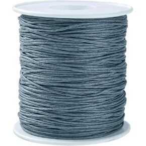 DanLingJewelry Approx 100 Yards/roll 1mm Teal Waxed Cotton Cord Waxed Beading Thread String for Bracelet Necklace Jewelry Making