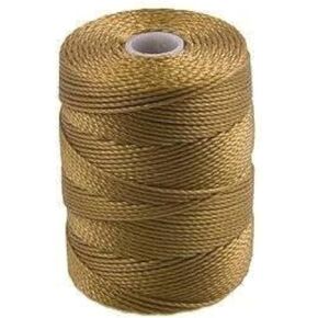 C-Lon Bead Cord, Antique Gold - 92 Yard Spool