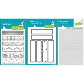 Lawn Fawn - Simply Celebrate Hangouts - Stamps, Dies, Coloring Stencils & Pocket