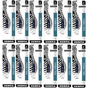 Zebra F301 ، F301 Ultra ، F402 ، 301A ، spiral point pen sills ، 0.7 مم ، نقطة رائعة ، حبر أزرق ، حزمة 24
