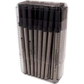 Monteverde Spring Loaded Fine Liner to Fit Most Capped Rollerball Pens, Fine Point, Black, 6 Pack (G623BK)
