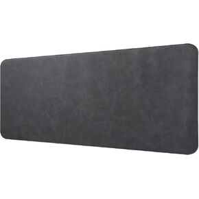 Imitation Crazy Horse Leather Large Gaming Mouse Pad, Desk Mat Protector Stitched Edge, XL Extended Desk Pad for Keyboard and Mouse Computer Laptop Big Office Mousepad Non-Slip (Brown, 27.5" x 13.7")