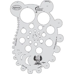 Artool Blasted Fx Template Circle,White